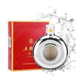 52度五糧液一馬當(dāng)先濃香型白酒100ml貴不貴