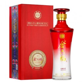 42度金六福經(jīng)典綿柔濃香型白酒500ml大約價格參考