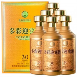 53度貴州多彩迎賓酒御品6瓶整箱通常價格