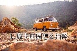 摩卡莊園怎么拍照(摩卡莊園拍照任務(wù))