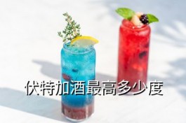 伏特加幾度(伏特加酒最高多少度)